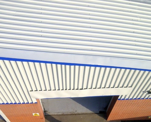 Roofing Cladding Spray Painted