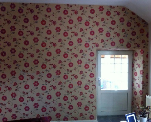 Bedroom Wallpapered Professionally